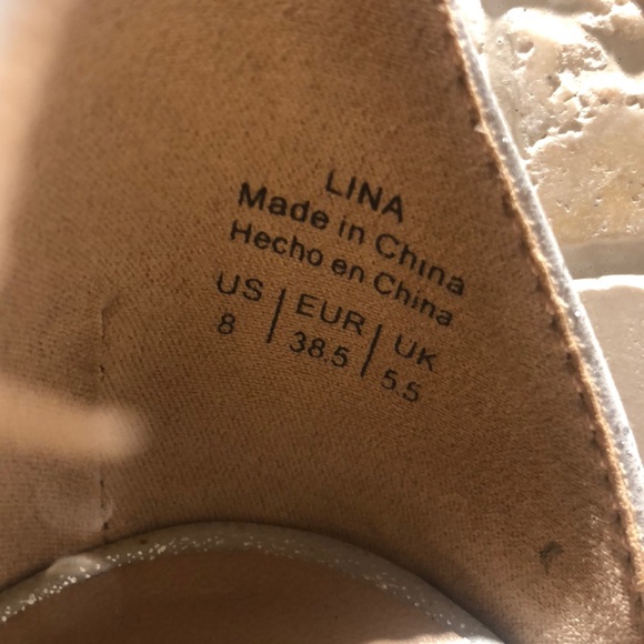 MIX No. 6 Silver Open Toe Heels - Picture 3 of 4